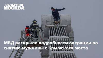 МВД раскрыло подробности операции по снятию мужчины с Крымского моста