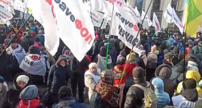Протестующие ФОПы пытались штурмовать Верховную Раду: видео