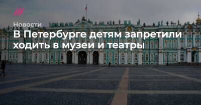 В Петербурге детям запретили ходить в музеи и театры