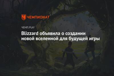 Blizzard объявила о создании новой вселенной для будущей игры