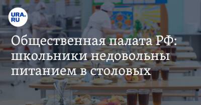 Общественная палата РФ: школьники недовольны питанием в столовых