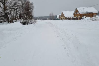 Деревню во Владимирской глубинке завалило снегом