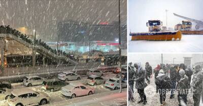 Снегопад в Стамбуле парализовал работу аэропорта и вызвал коллапс на дорогах – фото, видео и все подробности
