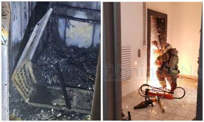 В новостройке лифт сгорел на глазах у жильцов