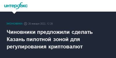 Чиновники предложили сделать Казань пилотной зоной для регулирования криптовалют