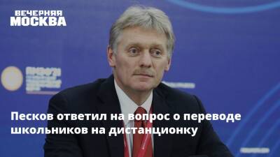 Дмитрий Песков - Геннадий Онищенко - Песков ответил на вопрос о переводе школьников на дистанционку - vm.ru - Москва - Россия