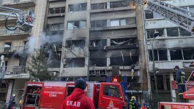 Взрыв в многоэтажном доме в центре Афин