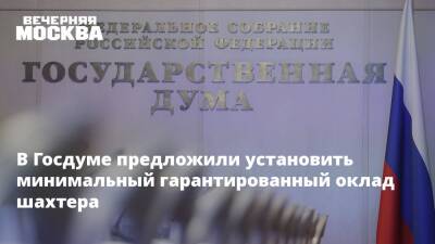 Вячеслав Володин - Сергей Миронов - Иван Мельников - В Госдуме предложили установить минимальный гарантированный оклад шахтера - vm.ru - Россия