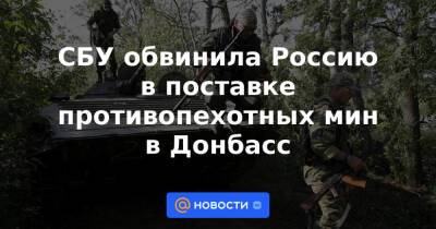 СБУ обвинила Россию в поставке противопехотных мин в Донбасс