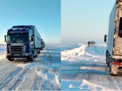 На зимнике Нарьян-Мар – Усинск из-за метели застревают машины