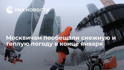 Специалист Метеобюро Позднякова: январь в Москве закончится относительно теплой погодой