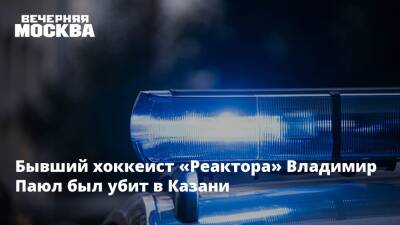 Бывший хоккеист «Реактора» Владимир Паюл был убит в Казани