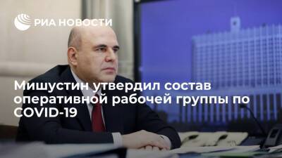 Премьер Мишустин утвердил состав оперативной рабочей группы по COVID-19