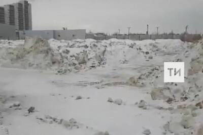 В Казани выявили незаконную свалку токсичного снега