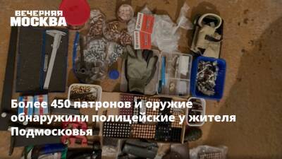 Более 450 патронов и оружие обнаружили полицейские у жителя Подмосковья