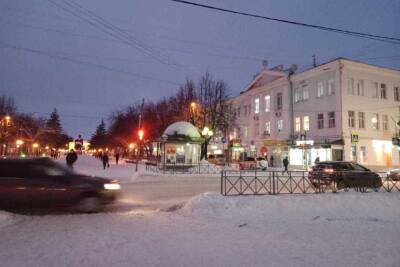 В центре Йошкар-Олы ночью будут убирать снег