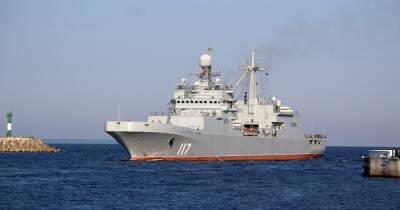 Первые три российские десантные корабли зашли в Средиземное море (фото)