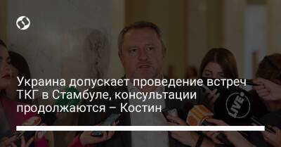 Украина допускает проведение встреч ТКГ в Стамбуле, консультации продолжаются – Костин