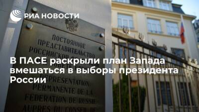 Сенатор Башкин: Запад хочет использовать ПАСЕ для вмешательства в выборы президента России