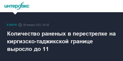 Количество раненых в перестрелке на киргизско-таджикской границе выросло до 11