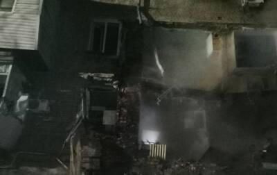 В Запорожье после взрыва обрушилась часть дома