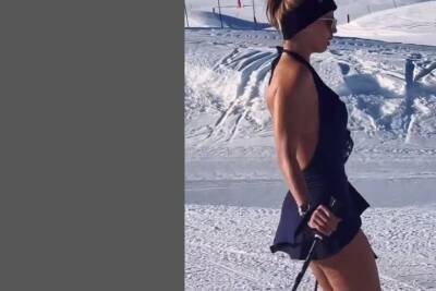 Виктория Боня - Виктория Боня удивила Куршевель, выйдя на лыжах в купальнике - mk.ru