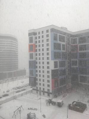 Циклон «Мари» принес в Петербург новый снегопад, который будет идти несколько дней
