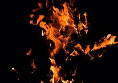 На пожаре в Ухоловском районе пострадал мужчина