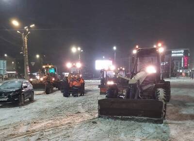 Этой ночью все районы Смоленска чистили от снега