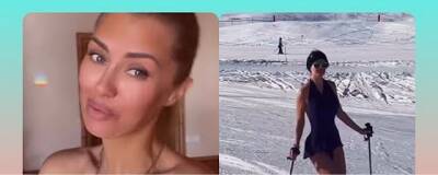 Виктория Боня - Виктория Боня в купальнике прокатилась на лыжах в заснеженных Альпах - runews24.ru