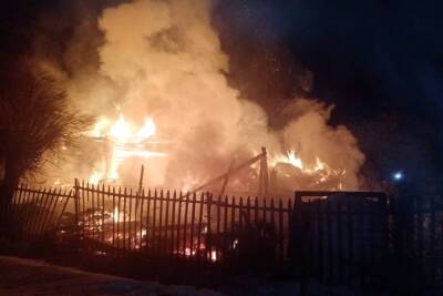 Найден погибший в выгоревшем дотла доме в Маревском районе