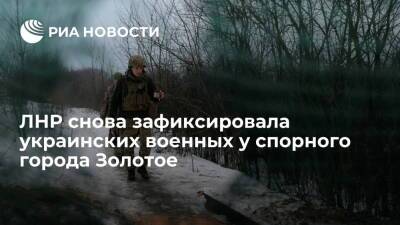 ЛНР снова зафиксировала украинских военных в зоне разведения сил у города Золотое