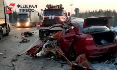Таксист и младенец погибли в ДТП с грузовиком на Среднем Урале