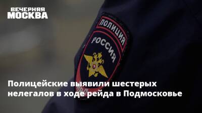 Полицейские выявили шестерых нелегалов в ходе рейда в Подмосковье