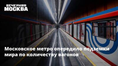 Московское метро опередило подземки мира по количеству вагонов