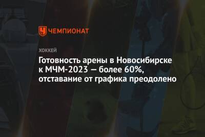 Готовность арены в Новосибирске к МЧМ-2023 — более 60%, отставание от графика преодолено