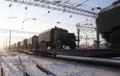 Новый эшелон с военной техникой из России направился в Беларусь