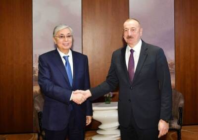 Президент Ильхам Алиев поздравил Касым-Жомарта Токаева по случаю избрания председателем партии «Nur Otan»