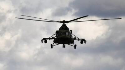 Под Ульяновском упал военный вертолет Ми-8