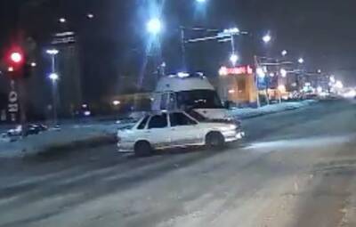 На Московском шоссе Рязани скорая помощь попала в ДТП