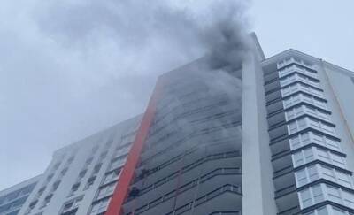 Пожар разгорелся в высотке Киева, фото: «с 13 по 23 этажи…» - politeka.net - Украина - Киев
