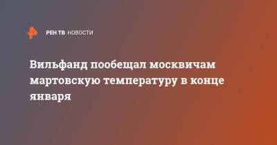 Вильфанд пообещал москвичам мартовскую температуру в конце января