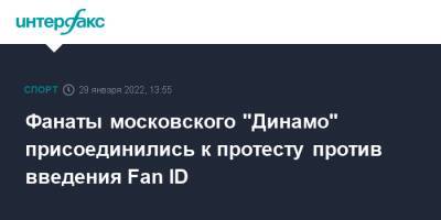 Фанаты московского "Динамо" присоединились к протесту против введения Fan ID