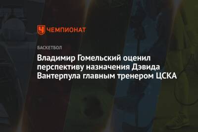 Владимир Гомельский оценил перспективу назначения Дэвида Вантерпула главным тренером ЦСКА