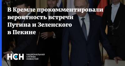 В Кремле прокомментировали вероятность встречи Путина и Зеленского в Пекине