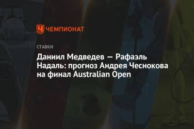 Даниил Медведев — Рафаэль Надаль: прогноз Андрея Чеснокова на финал Australian Open