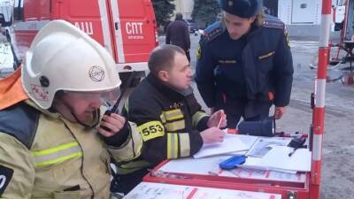Пожарным удалось справиться с открытым горением на комбинате в Пятигорске