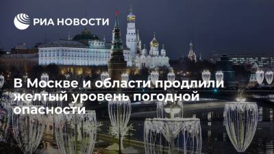 В Москве и области продлили желтый уровень погодной опасности из-за гололедицы