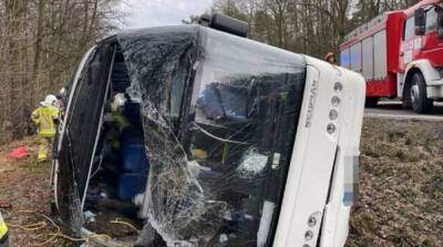 В Польше в ДТП попал автобус с туристами, есть пострадавшие