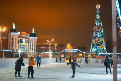Мичуринцы катаются на коньках на шести ледовых площадках города